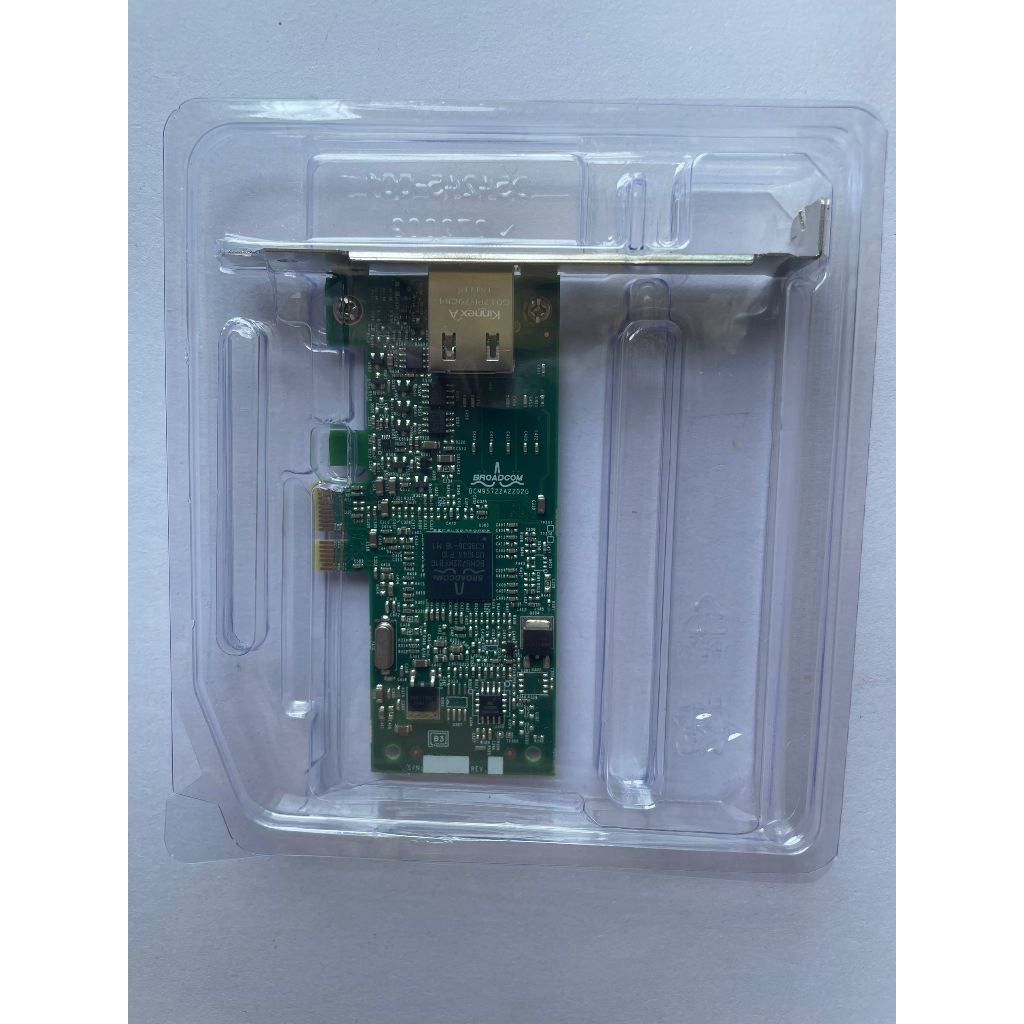 [สต๊อกพร้อม] การ์ดเครือข่ายพอร์ตเดียว DELL 0XK104 0J5 P32 XK104 BCM5722 ชิปพอร์ตเดียว 1G การ์ดเครือข