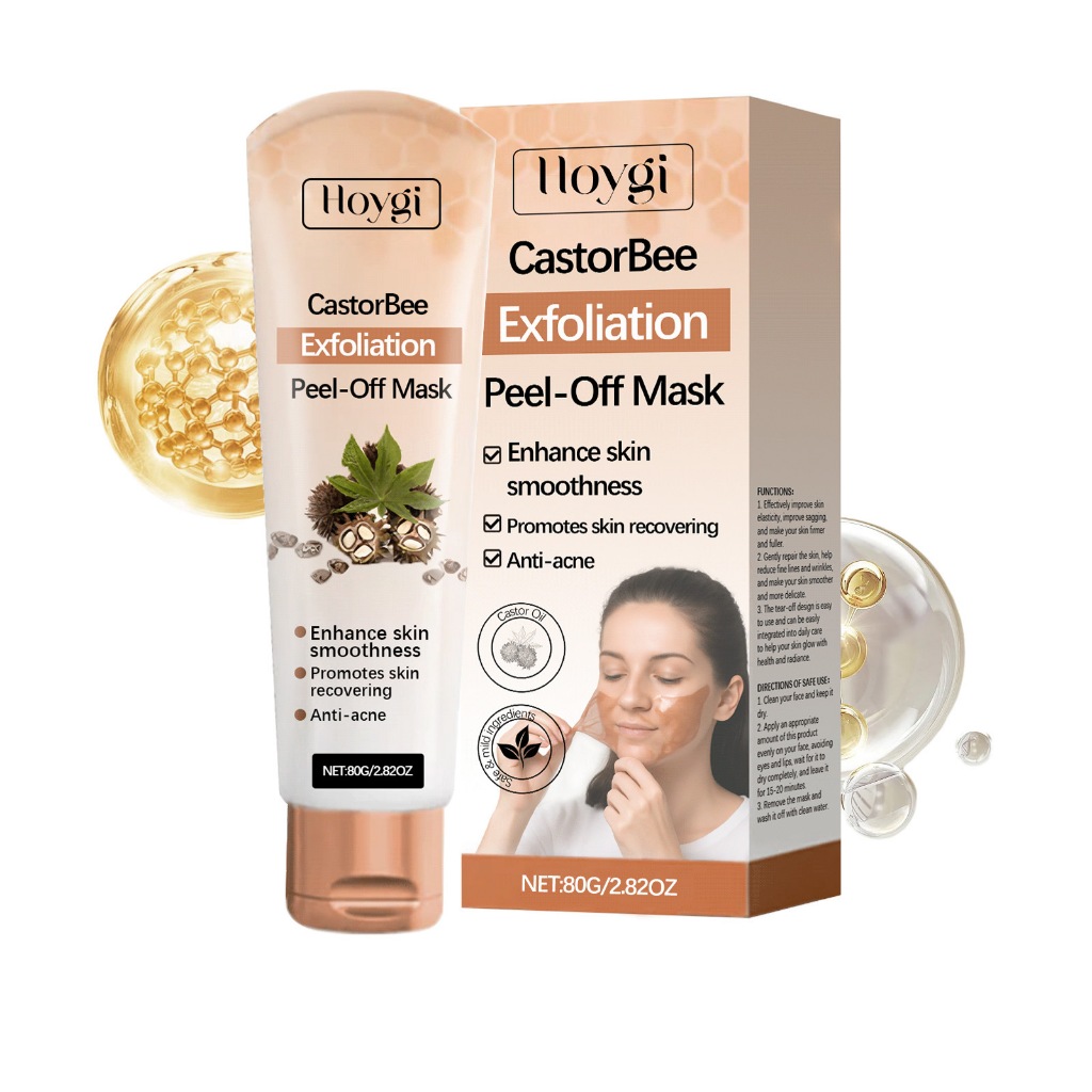 Hoygi CastorBee Exfoliaation Peel-Off Mask Hydrating Renew Glow Glass Skin 2.82oz