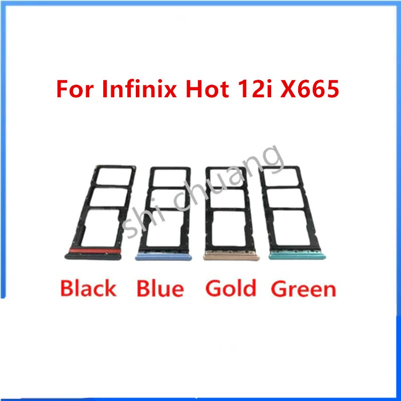 ซิมการ์ดที่ใส่ถาด Reader Slot Adapter สําหรับ Infinix Hot 12i X665