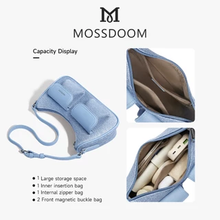 MOSSDOOM Liora Bag กระเป๋าสะพายไหล่ ทรงโฮโบสุดคิวต์ สวยหวานมินิมอล