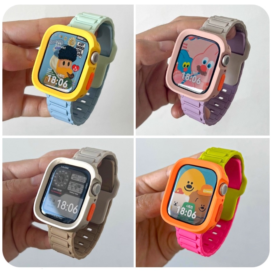 สายนาฬิกาเกราะใหม่สําหรับสายนาฬิกา A-pple Series11 10 9 87654321,SE,Ultra i Wath Strap และ i Wath Ca