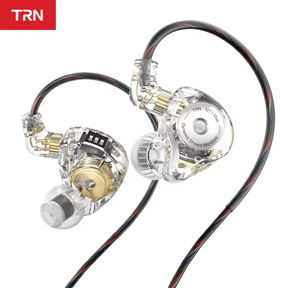 Trn MT1 MAX ชุดหูฟังอินเอียร์ แบบแม่เหล็กไดนามิก พร้อมสวิตช์จูนเนอร์ HIFI