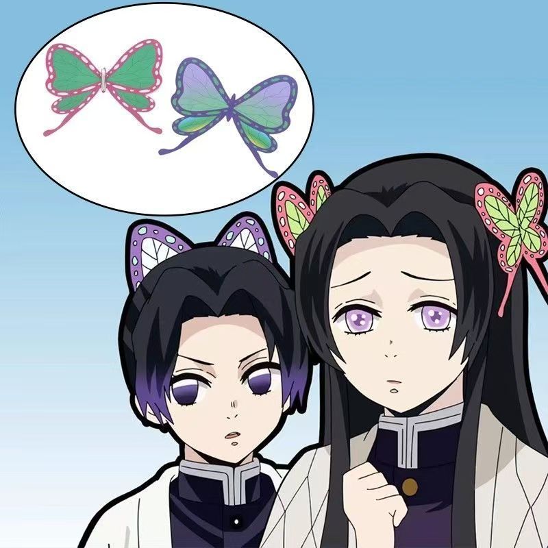 Demon Slayer Cosplay Hair Clip - Shinobu Kocho & Kanae Kocho Style Hairpin for Anime Costume