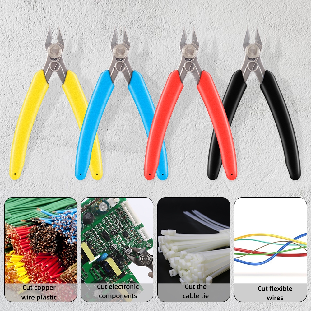 YTH-037 คีมตัด Mini Side Cutter Pliers ใช้สำหรับตัดลวดทองแดงและขาส่วนประกอบ
