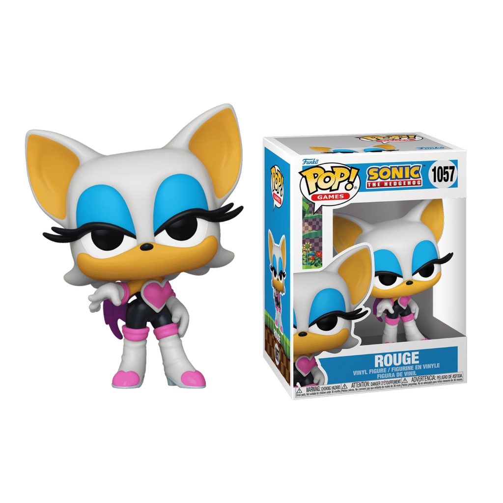 เกม Funko Pop: Sonic-Rogue The Bat-Rouge-Hedgehog Sonick-Collectible ตุ๊กตาเรซิ่นไวนิล-เหมาะสําหรับข