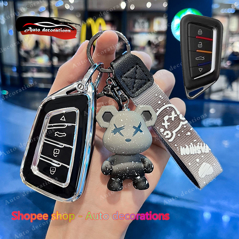 AIMA เหมาะกับ Qarez Luna Q5 A7 Full Series Blade Key สําหรับ VVDI KD 4 ปุ่มรีโมทกุญแจรถ