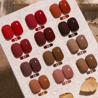 UR SUGAR สีทึบเจลยาทาเล็บ 100 สีสีน้ําตาลเล็บเจล Soak Off UV LED เจลกึ่งถาวร Glitter เคลือบเงาสําหรับเล็บเล็บ Salon GEL