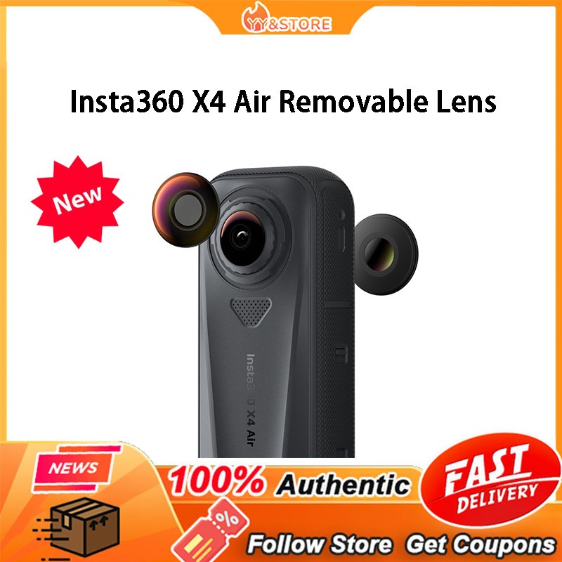 [ต้นฉบับ] Insta360 X4 Air ชุดเลนส์แบบถอดได้สําหรับ Insta 360 X4 Air อุปกรณ์เสริมเดิม