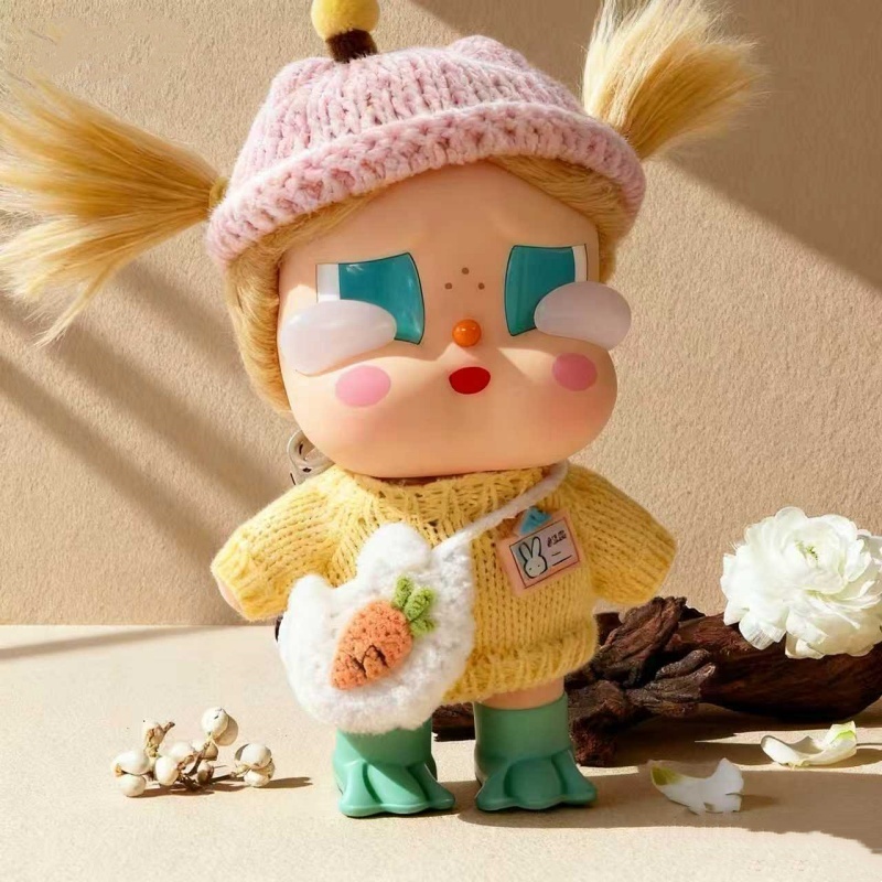 เฉพาะเสื้อผ้า Crybaby Crybaby Vacation Mode On Series Guru Guru Guru Yellow Sweater Set Replacement