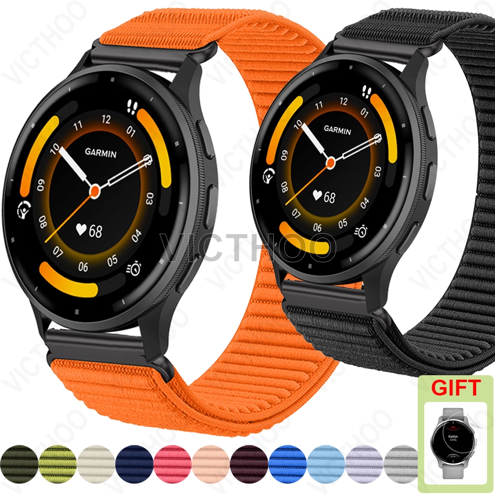 สายรัดข้อมือไนล่อนทอสายรัดถัก อุปกรณ์เสริมสายรัดนาฬิกาสำหรับ Garmin Venu 4 45mm 41mm / Venu 3 / 3s / Venu 2 / 2s / 2 Plus