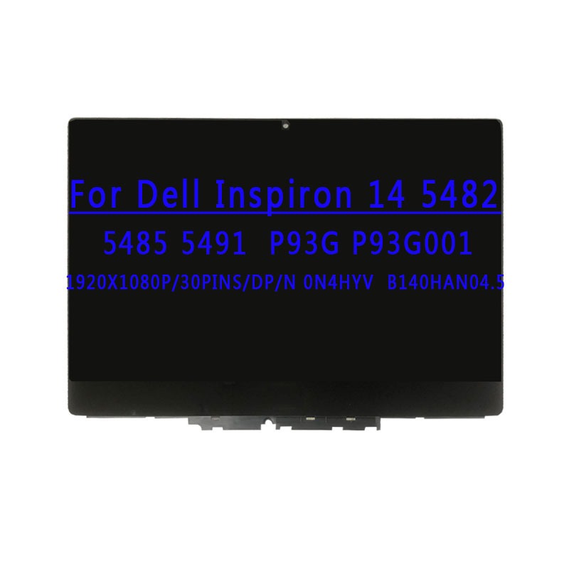 DP/N 02X30K 14.0 นิ้ว 1920x1080 IPS FHD 30PINS EDP 60HZ NV140FHM-N4H B140HAN04.5 หน้าจอ LCD Touch สํ