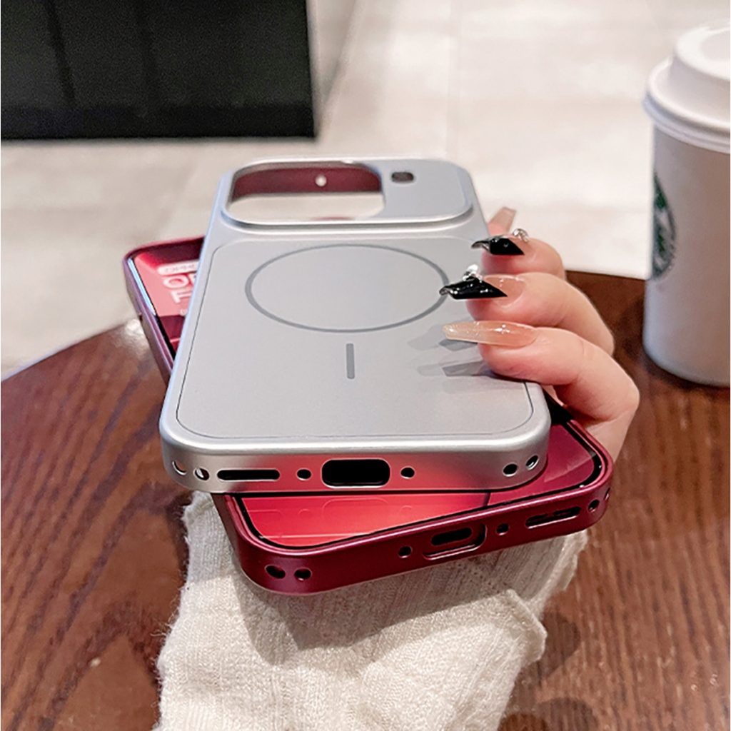 สําหรับ OPPO Find X9 / X9 Pro / X9s Pro / X9 Ultra Casing Electroplating Frame Matte PlasticI Hard Back Phone Case Cover ราคา ถูกที่สุด ดีลบีเคเค แกลเลอรีภาพที่ 9