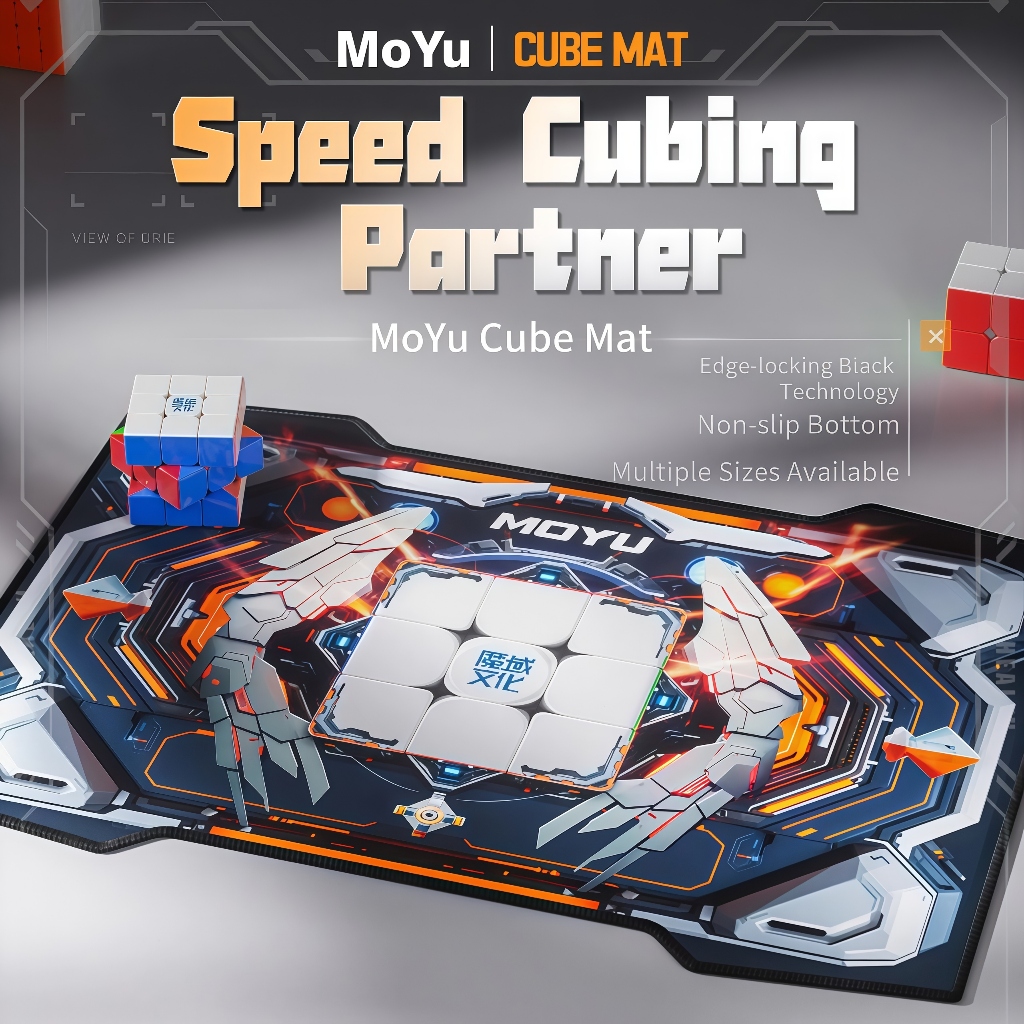 Moyu Punk Cube Mat 2x2 3x3 4x4 Magic Cube MAT การแข่งขัน Cube MAT แผ่นรองเมาส์เกมเฉพาะจับเวลา MAT