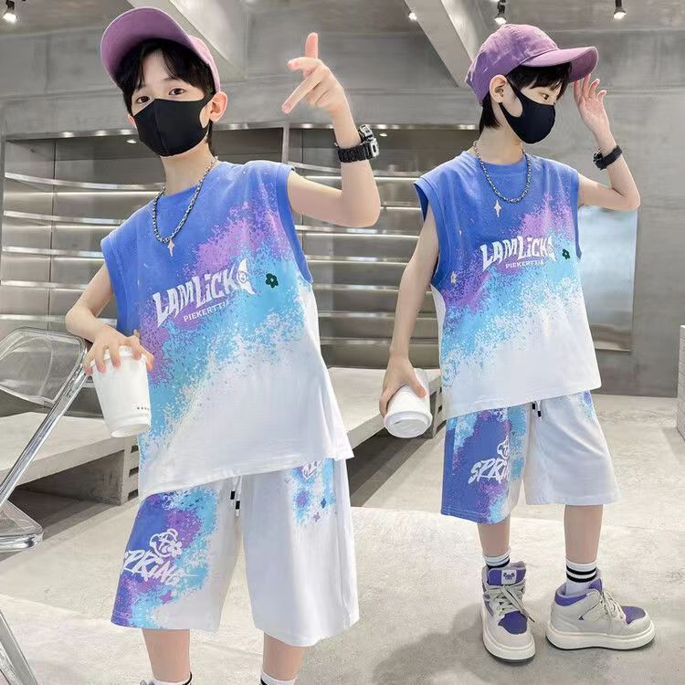 Soffny Boy ชุดเสื้อยืด + กางเกงขาสั้นกางเกงชายเสื้อเสื้อผ้าเด็กทารกวันเกิดงานแต่งงาน Baby Shower ญี่ปุ่นเกาหลีสไตล์ Baju Budak Lelaki Murah