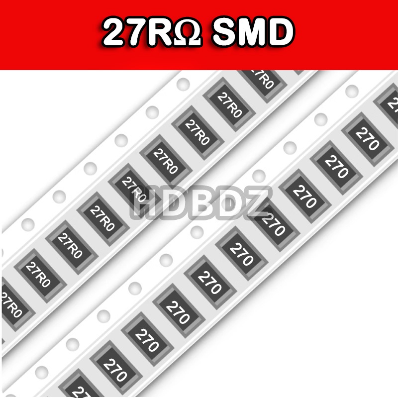 10~100PCS 27RΩ SMD Resistance accuracy5%/1% 270/27R0 0603 0805 1206 2512 IC