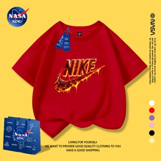 NASA เสื้อยืดเด็ก ผ้าฝ้าย 100% ระบายอากาศ ใส่ได้ทั้งชายหญิง …