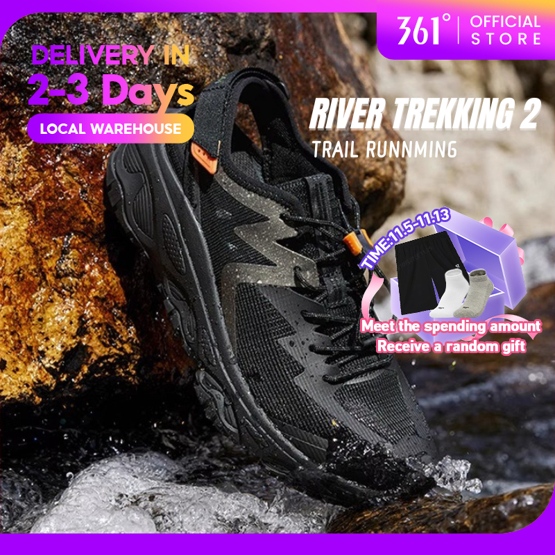 361 Degrees Trail Running 2.0 รองเท้าชายและหญิง รองเท้าแตะฤดูร้อน รองเท้าเดินป่าสำหรับเล่นกีฬากลางแจ