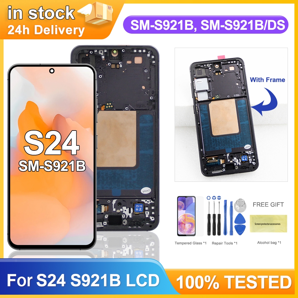 AMOLED Samsung Galaxy S24 LCD SM-S921B, SM-S921B/DS, SM-S921U, SM-S921U1 จอแสดงผล Touch Screen SM-S9
