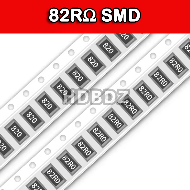 10~100PCS 82RΩ SMD Resistance accuracy5%/1% 820/82R0 0603 0805 1206 2512 IC