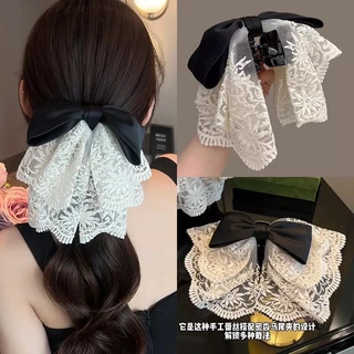 ของประดับผมแบบโบว์และคลิปยึดผมหางม้า