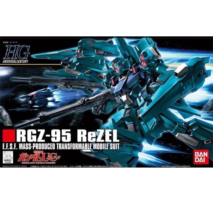 BANDAI HG 1/144 Mobile Suit Gundam HGUC 103 RGZ-95 ReZEL Plastic Model