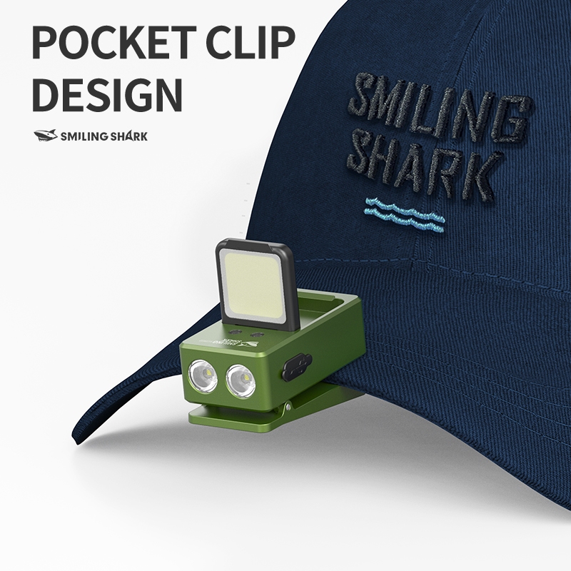 SmilingShark TIP166 ไฟฉาย led แม่เหล็ก COB เซนเซอร์ ไฟหน้า ซุปเปอร์ไบรท์ ทำงาน ไฟหน้า มินิ หมวกคลิปไลท์ แสงสีขาว/สีแดง คบเพลิง 6โหมด Type-C ชาร์จใหม่ได้ สำหรับการตั้งแคมป์ — صورة 8