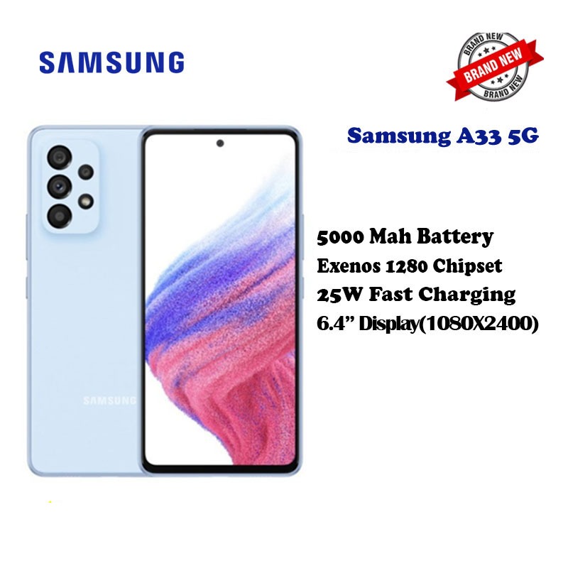 Samsung A33 5G 8GB 256GB สมาร์ทโฟน