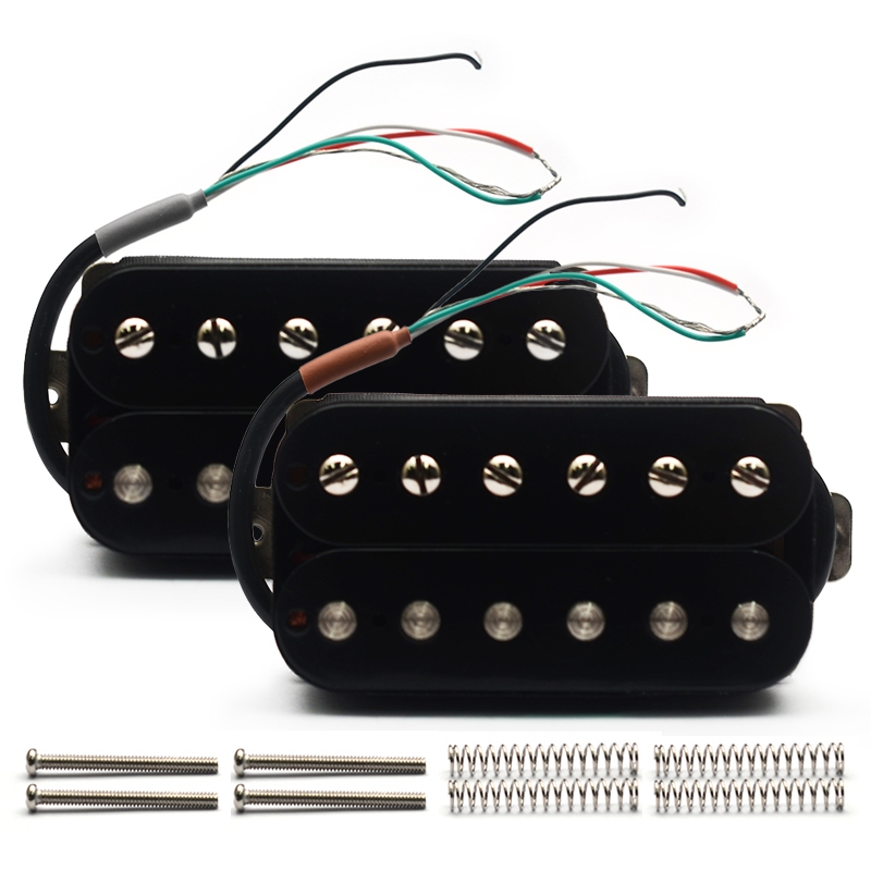 Alnico 3 Humbucker Coil Splitting Pickup Dual Coil Pickup N-7.5K/B-15K 4 Conducts เอาต์พุตกีตาร์อะไหล่