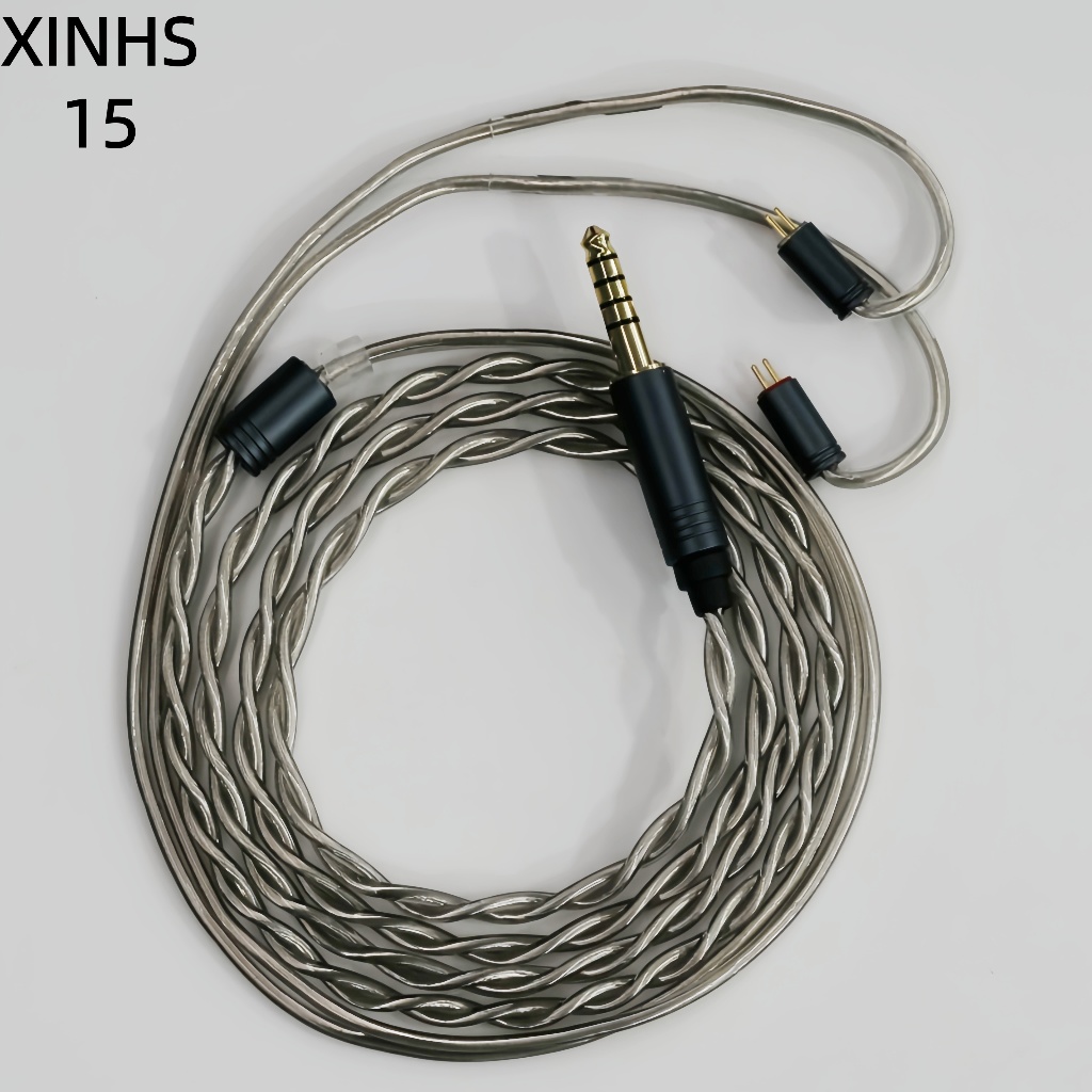 XINHS15 2-core 5N oxygen free copper LITZ twisted pair headphone upgrade cable suitable for 0.78mm 2