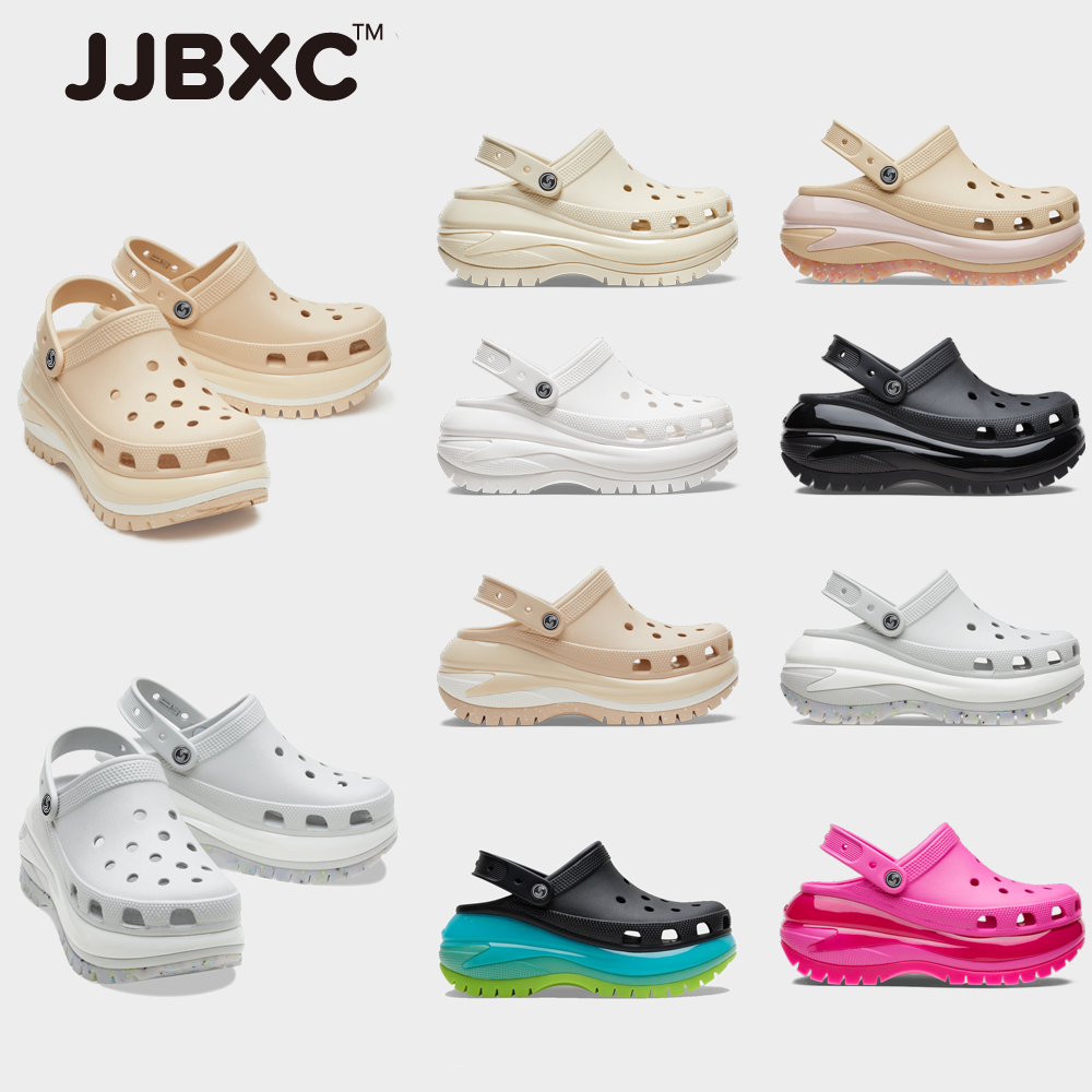 JJBXC รองเท้าแตะรู พื้นหนา ผู้หญิง สไตล์แพลตฟอร์ม เบา ใส่สบาย