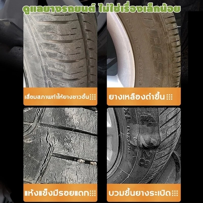 【ซื้อ 1 แถม 1】680มล ขัดเงารถยนต์ แว็กซ์รถยนต์ ทําความสะอาดรถยนต์ ขัดยางดํา น้ํายาทําความสะอาดยางดํา น้ํายาทําความสะอาดยางและน้ํายาขัด thumbnail 9