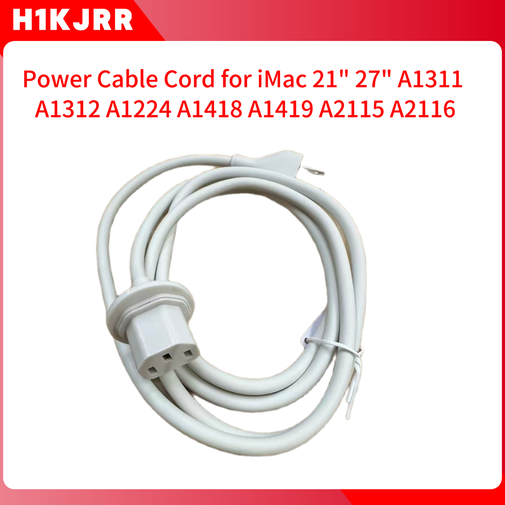 US Original สายไฟสําหรับ iMac 21 27 เข้ากันได้กับ A1311 A1312 A1224 คอมพิวเตอร์สายไฟ