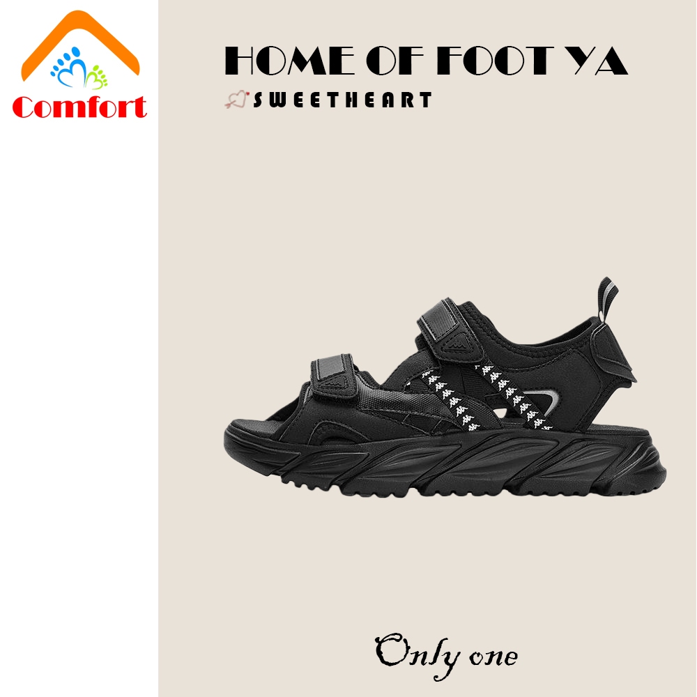 Kappa Cool สไตล์ใหม่สำหรับผู้หญิง รองเท้าแตะหนานิ่มสำหรับชายหาด ออกแบบมาให้สวมใส่ง่ายด้วยเชือกล็อกแบ