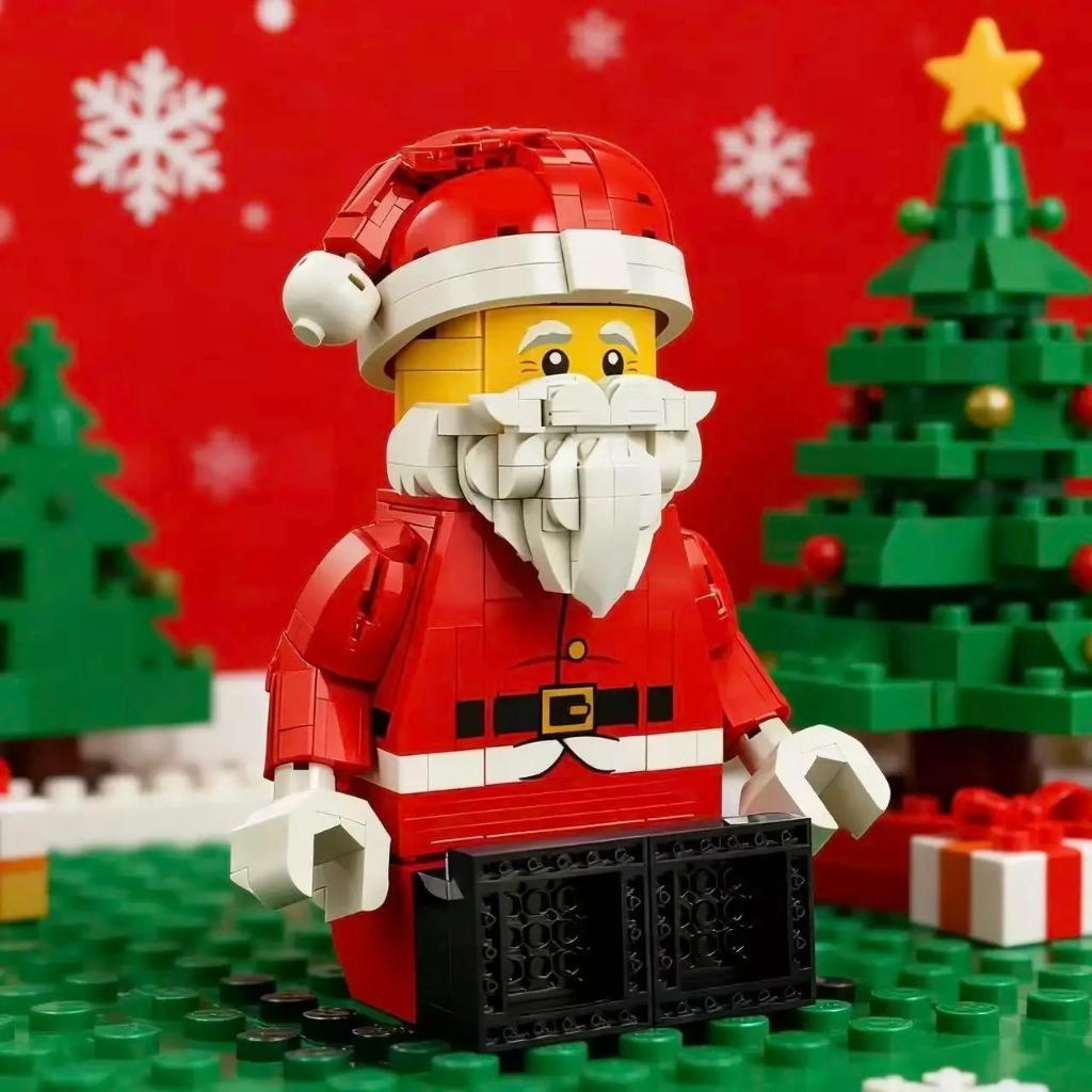 761PCS Up-Scaled ตลก Santa Minifigure Building Blocks รุ่น 40820 สําหรับเด็กผู้ใหญ่คริสต์มาสตกแต่งบ้