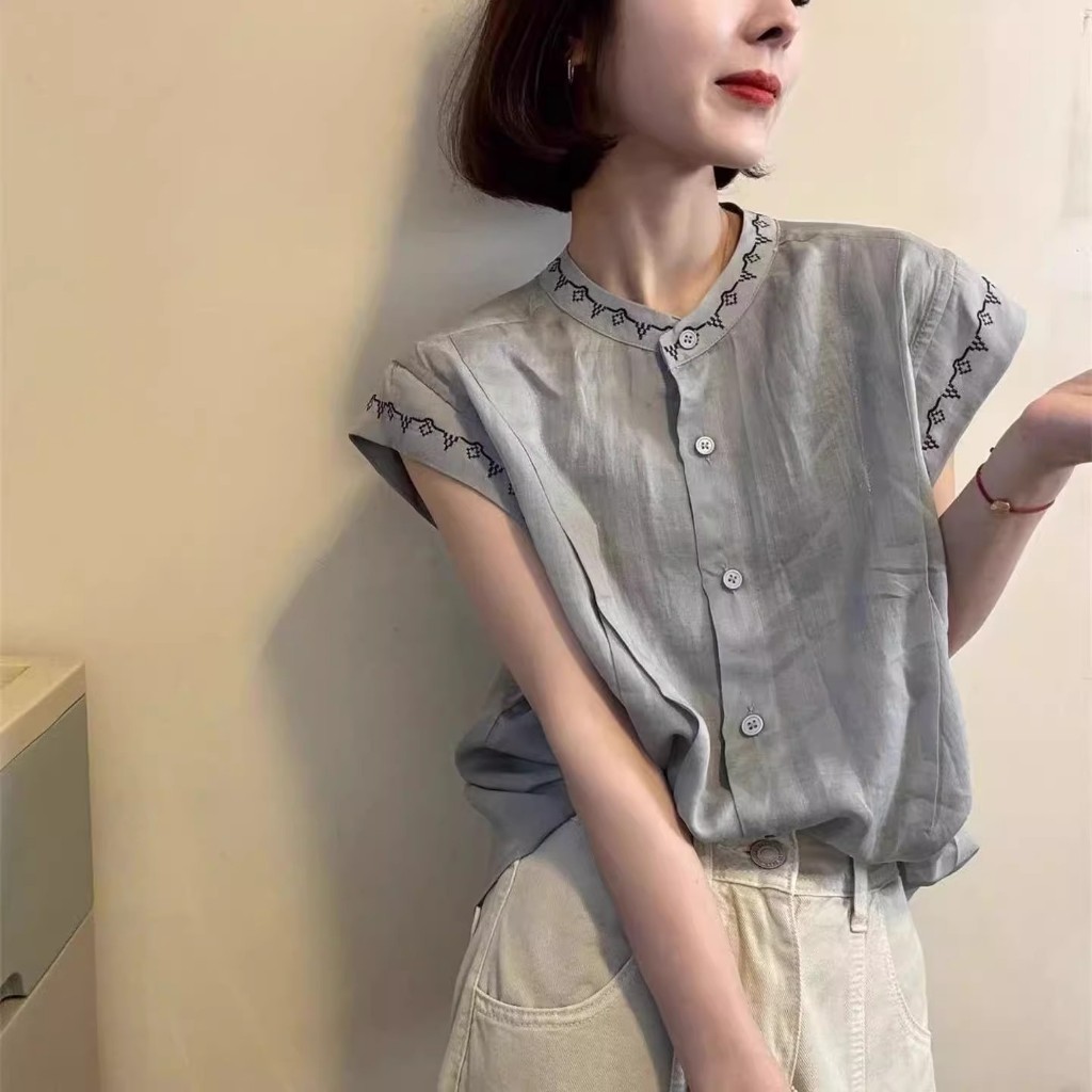 เสื้อแขนกุดสไตล์เกาหลีสำหรับผู้หญิง รูปที่ 7