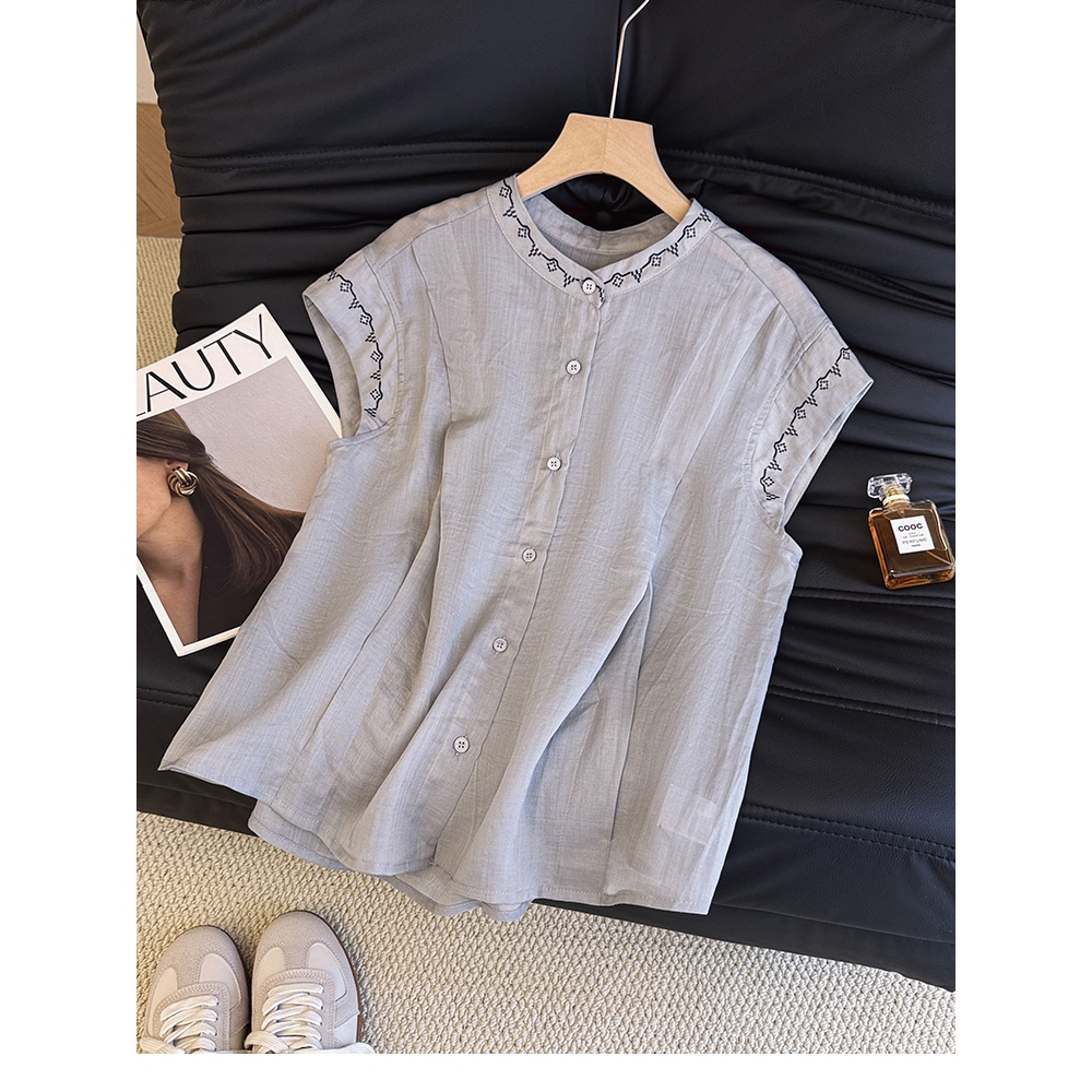 เสื้อแขนกุดสไตล์เกาหลีสำหรับผู้หญิง รูปที่ 2