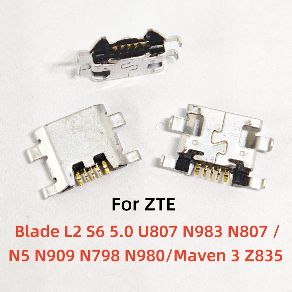 10-100pcs USB Dock ชาร์จพอร์ตสําหรับ ZTE ใบมีด L2 S6 5.0 U807 N983 N807 N986 U956/N5 N909 N798 N980/