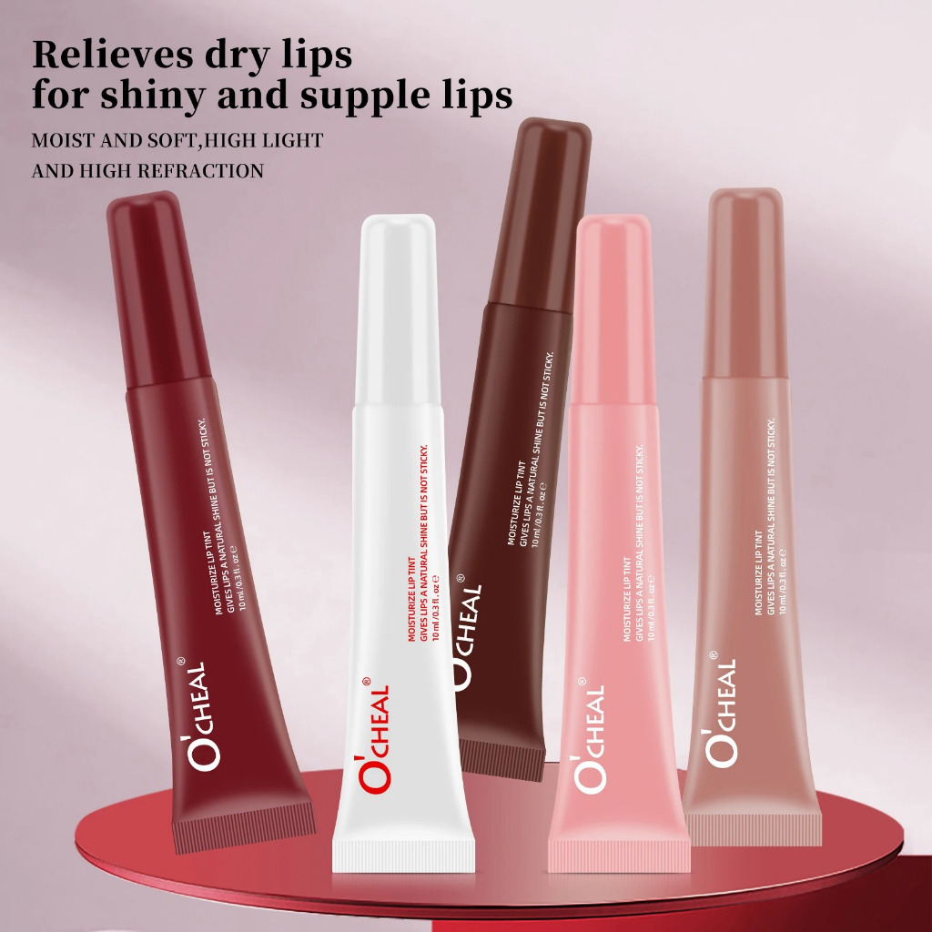 Hydrating Glossy Tinted Lip Gloss, Lip Plumping Oil & Lip Balm 2-in-1 Long-lasting Moisturizing Liquid Gel, Lip Care Essence, ของขวัญวันวาเลนไทน์ - รูปที่ 3