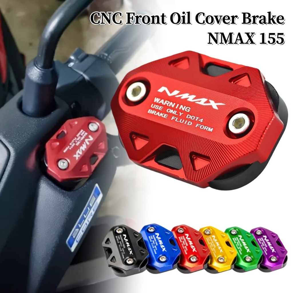 2pcs ฝาครอบน้ำมันเบรก CNC สำหรับ YAMAHA NMAX155 V1-V3 2017-2025