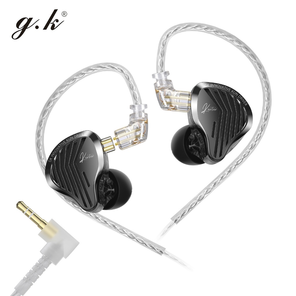 GK-KUTEN HIFI Bass หูฟังชนิดใส่ในหูแบบไดนามิกหูฟังกีฬาหูฟังเสียงรบกวน Cancelling ชุดหูฟัง Castor pro