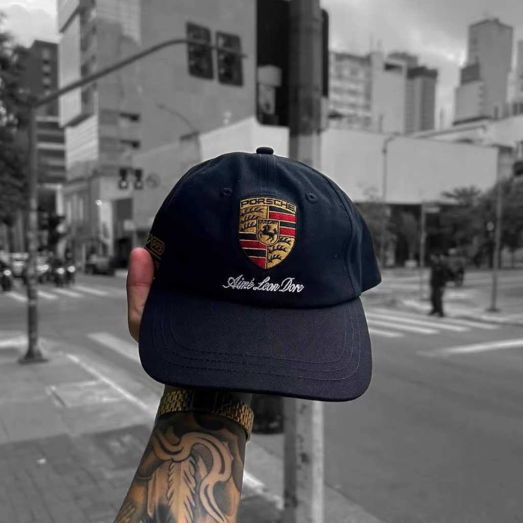 หมวกเบสบอล Aime Leon Dore x Porsche 993 Turbo Logo แบบคลาสสิคย้อนยุค