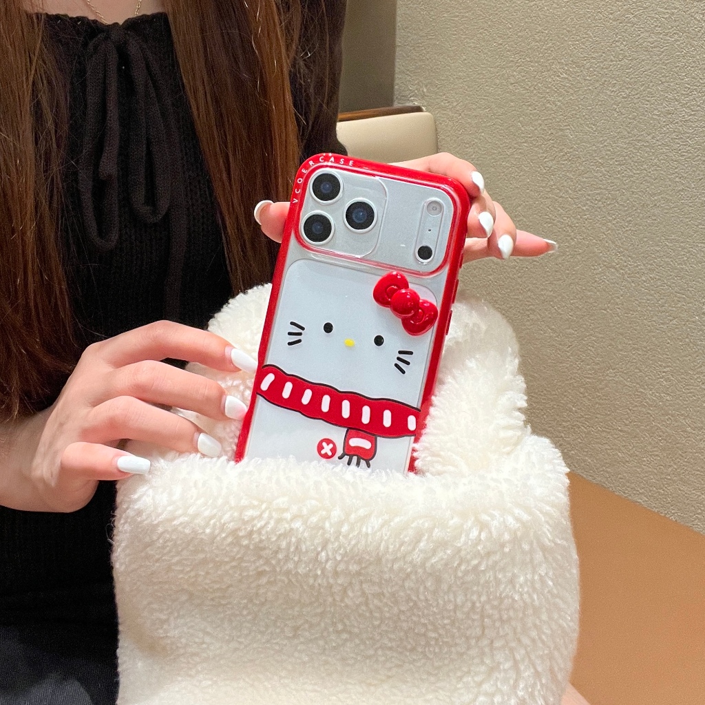 IPhone 17 16 15 14 13 Pro Max เคสโทรศัพท์การ์ตูน HelloKitty เคสกันกระแทก IP 16pro 17pro เคสป้องกัน
