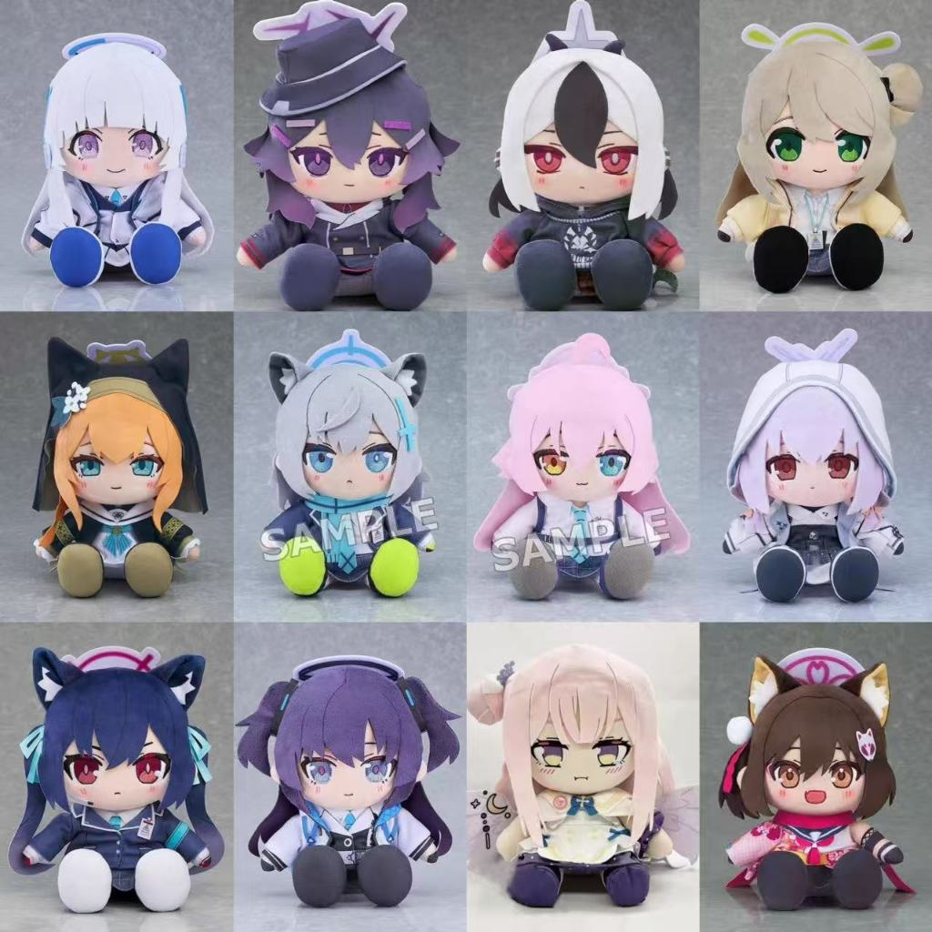 Blue Archive Sunaookami ShirokoTakanashi Hoshino Limited Edition ประณีตตุ๊กตา Plush 20 ซม./30 ซม.แฟนชอบของสะสมตุ๊กตาระดับ