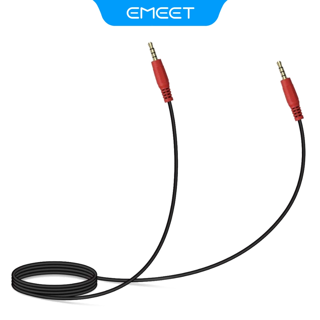 EMEET สายโซ่เดซี่ – สาย Aux เสียงสเตอริโอชาย 3.5 มม., ใช้สําหรับ Luna/Luna Plus/Luna Plus Kit/Luna Lite/M3/M220/M2/M2 MAX Speakerphone/M2/M2/M2 MAX/Meep up แคปซูลการประชุมขยาย