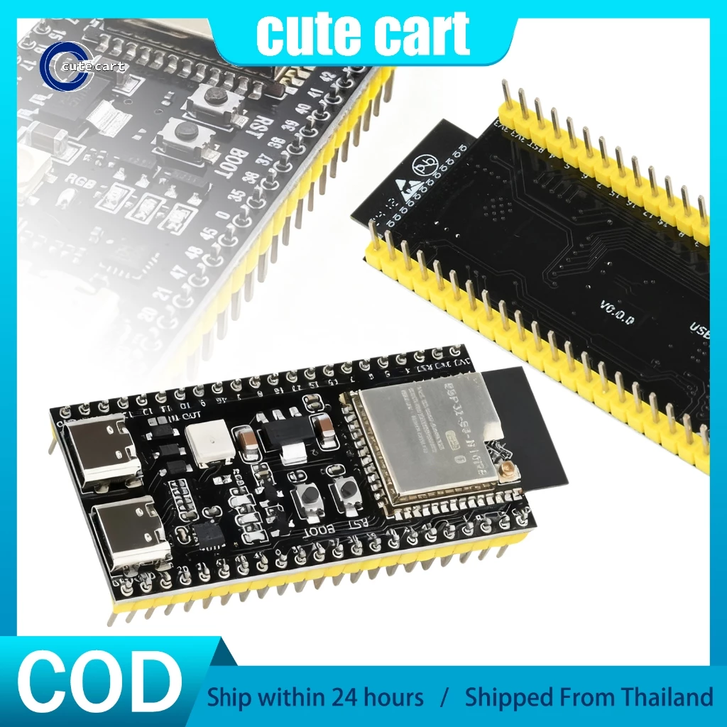 อินเทอร์เฟซ CH343P ESP32-S3 N16R8 โมดูล (WiFi + Bluetooth) - เหมาะสําหรับการพัฒนา AI, หุ่นยนต์, โครงการ DIY & การเรียนรู้การเขียนโปรแกรม MCU