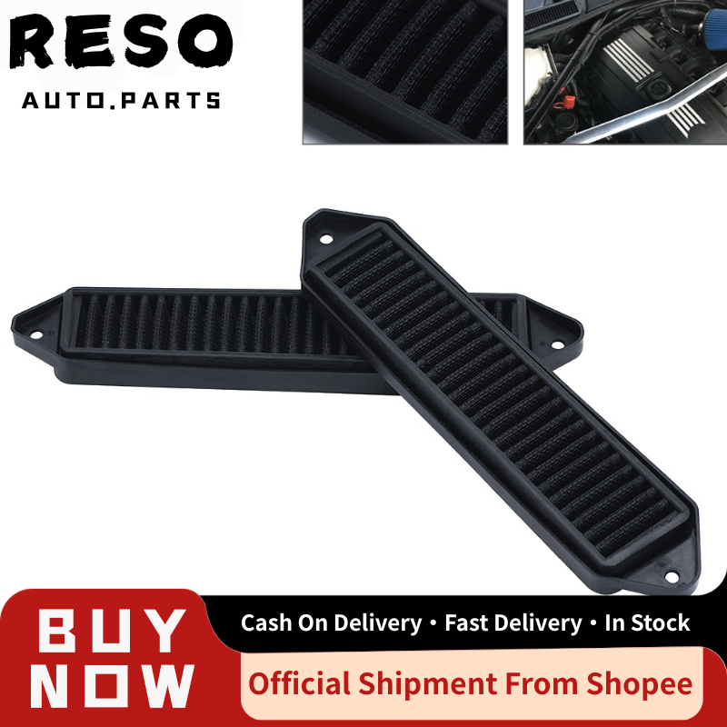 RESO สีดํา Cabin Air Cowl Filter สําหรับ BMW E แชสซีเท่านั้น E82 E88 E90 E91 E92 E93 X1 M3 128i 135i 328i 335i