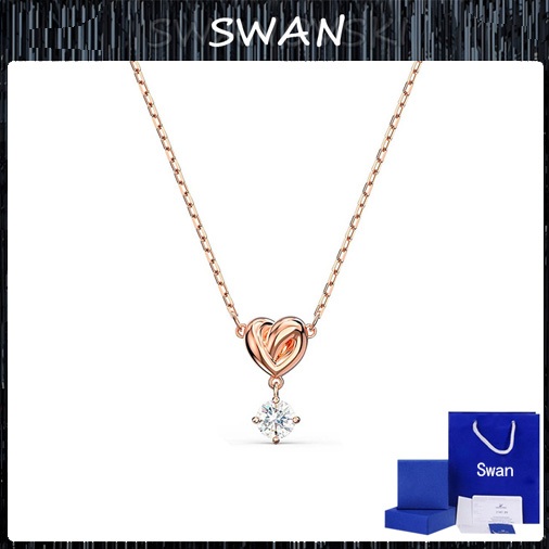 SWAN LIFELONG HRT สร้อยคอ Clavicle Chain Love จี้ Simple All-Match ของขวัญสําหรับแฟนวันเกิดวันวาเลนไ
