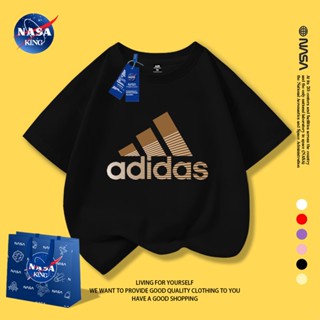เสื้อยืดเด็ก NASA ผ้าฝ้าย ระบายอากาศ ใส่ได้ทั้งชายและหญิง แข…
