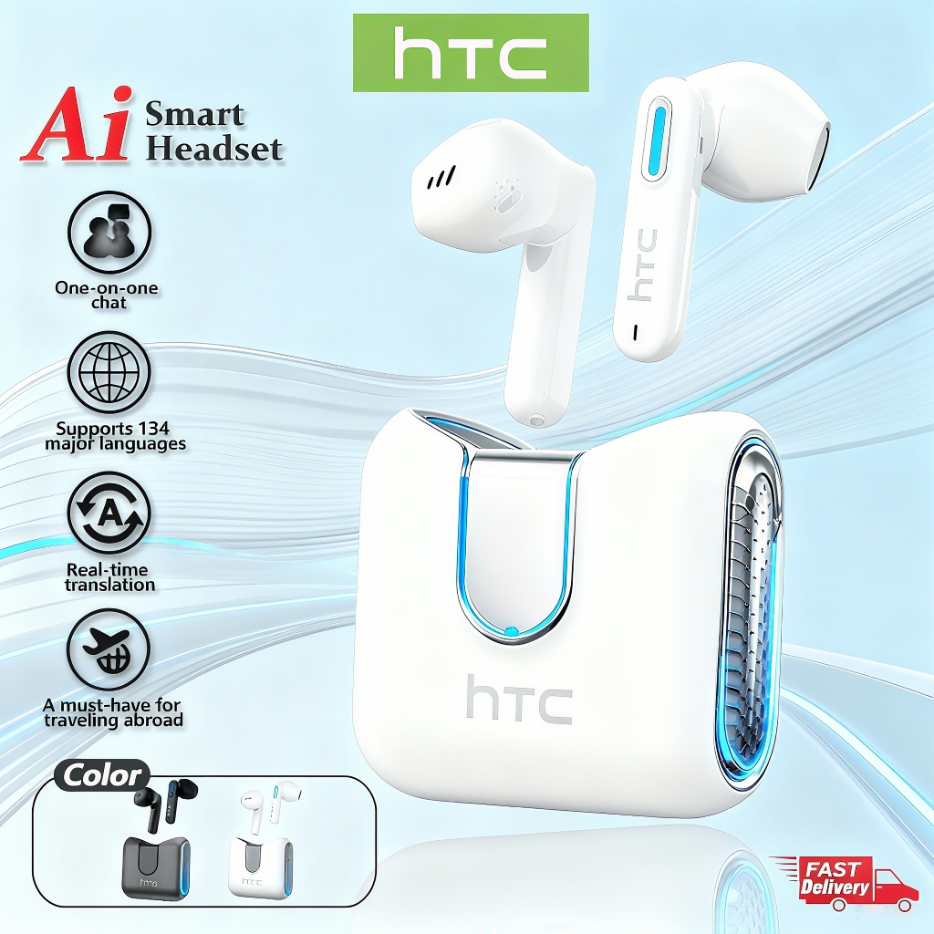 HTC NE49 45ms Ultra-Low Latency30H แบตเตอรี่Dual-Mode Bluetooth 5.3