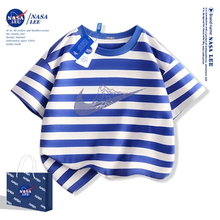 【จัดส่งวันเดียวกัน】เสื้อยืดผ้าฝ้ายแฟชั่นเด็ก NASA ใส่ได้ทั้งเด็กผู้ชายและเด็กผู้หญิง สวมใส่สบาย ระบายอากาศได้ดี
